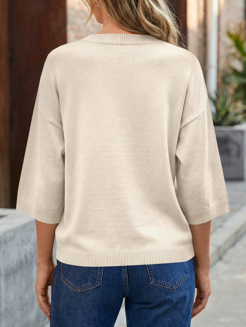 usvara Womens Short Sleeve Button Down Cardigan