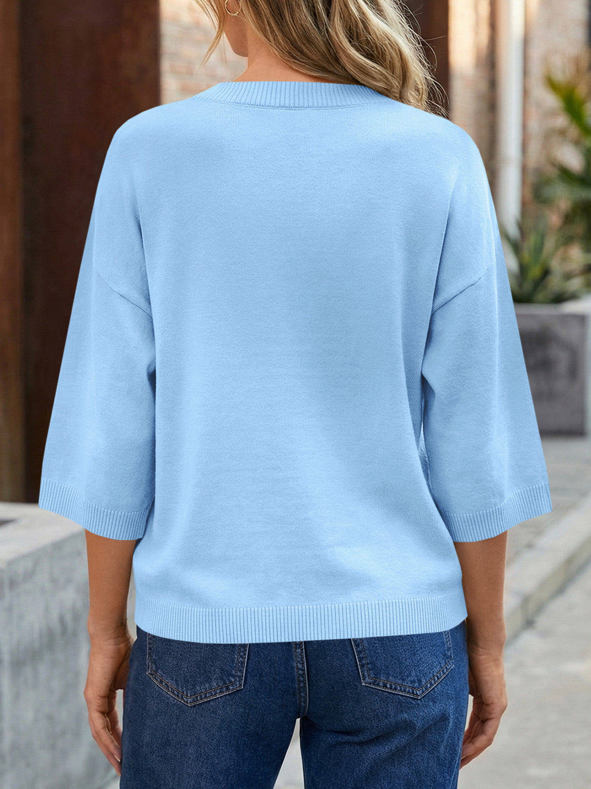 usvara Womens Short Sleeve Button Down Cardigan