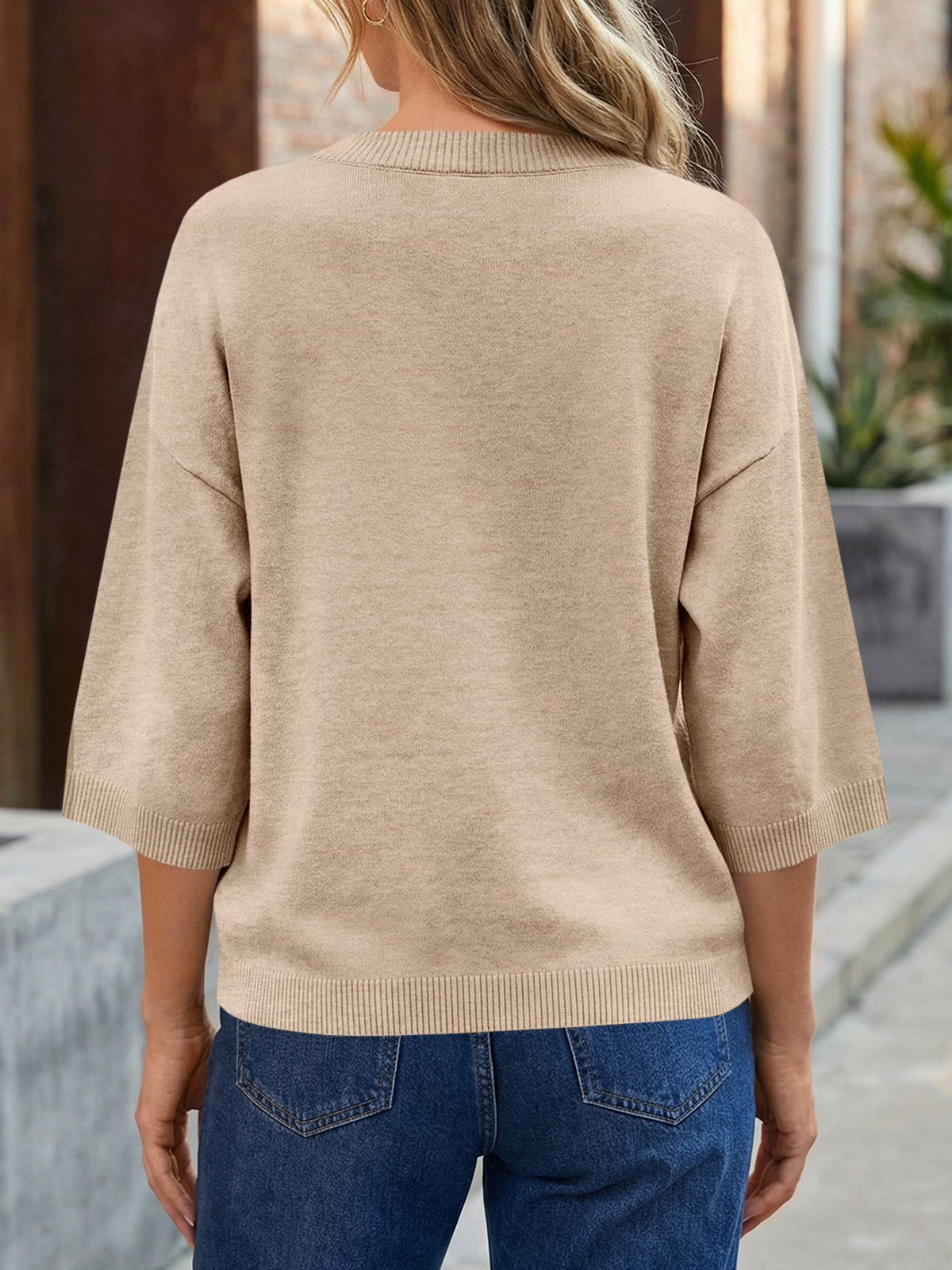 usvara Womens Short Sleeve Button Down Cardigan