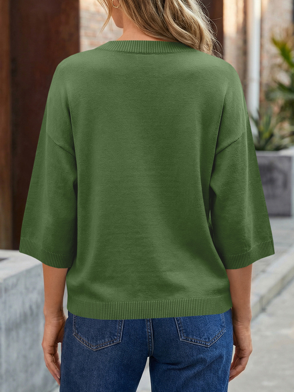 usvara Womens Short Sleeve Button Down Cardigan