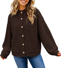 usvara Women Button-Up Knit Cardigan with Pockets