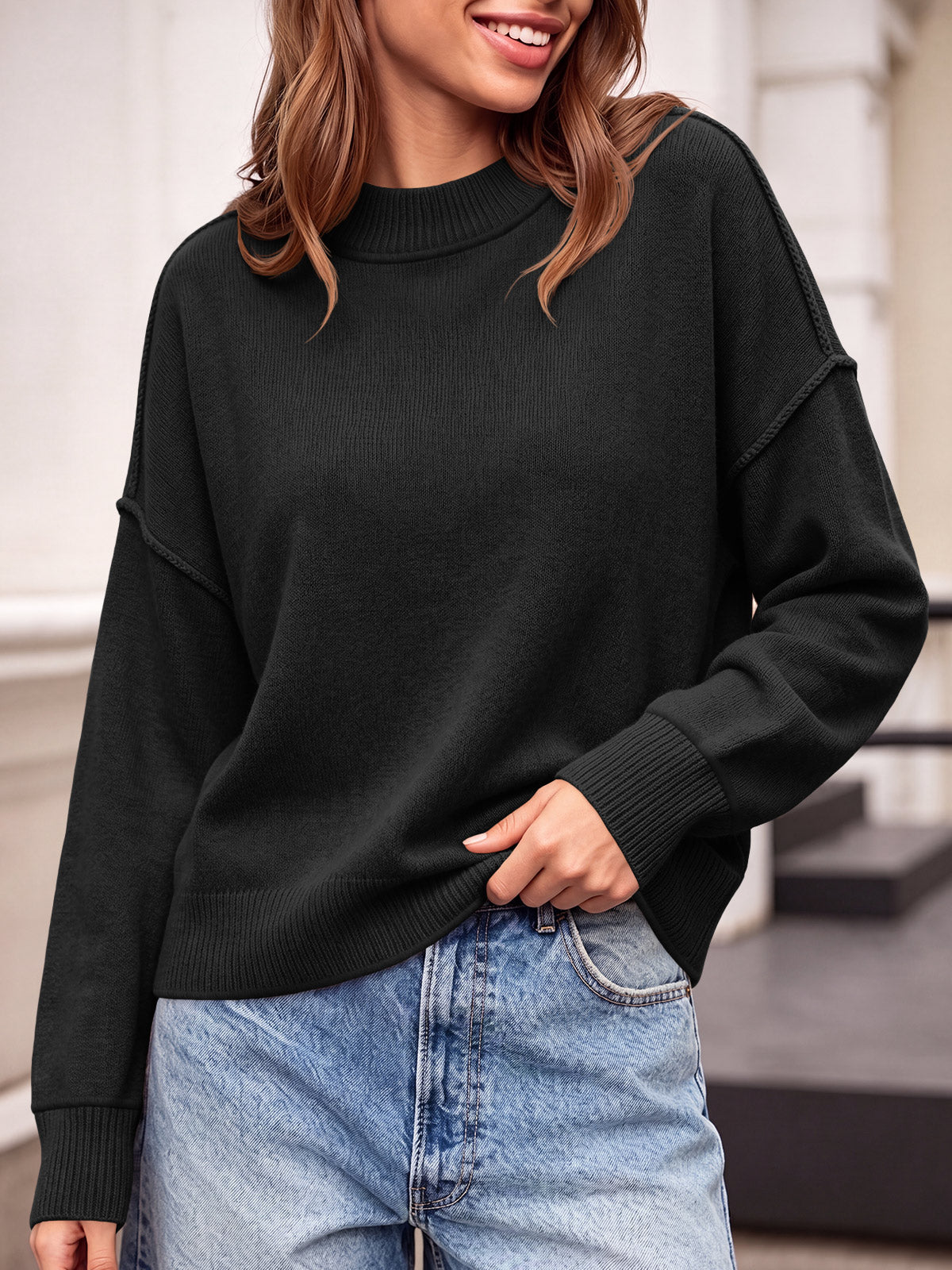 usvara Womens Cropped Knit Tops