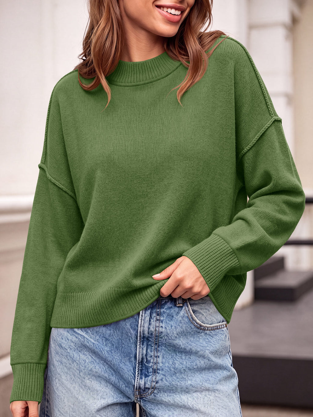 usvara Womens Cropped Knit Tops