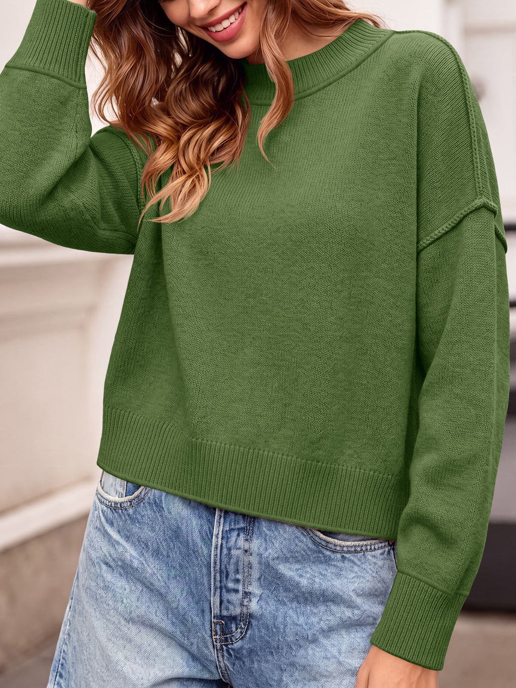 usvara Womens Cropped Knit Tops