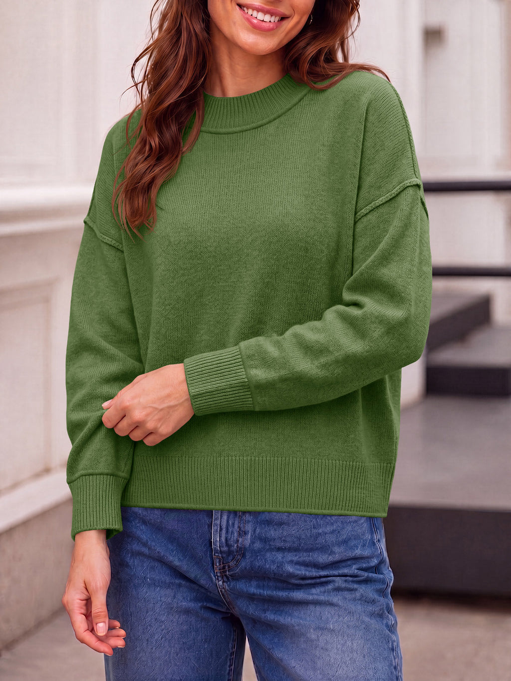usvara Womens Cropped Knit Tops