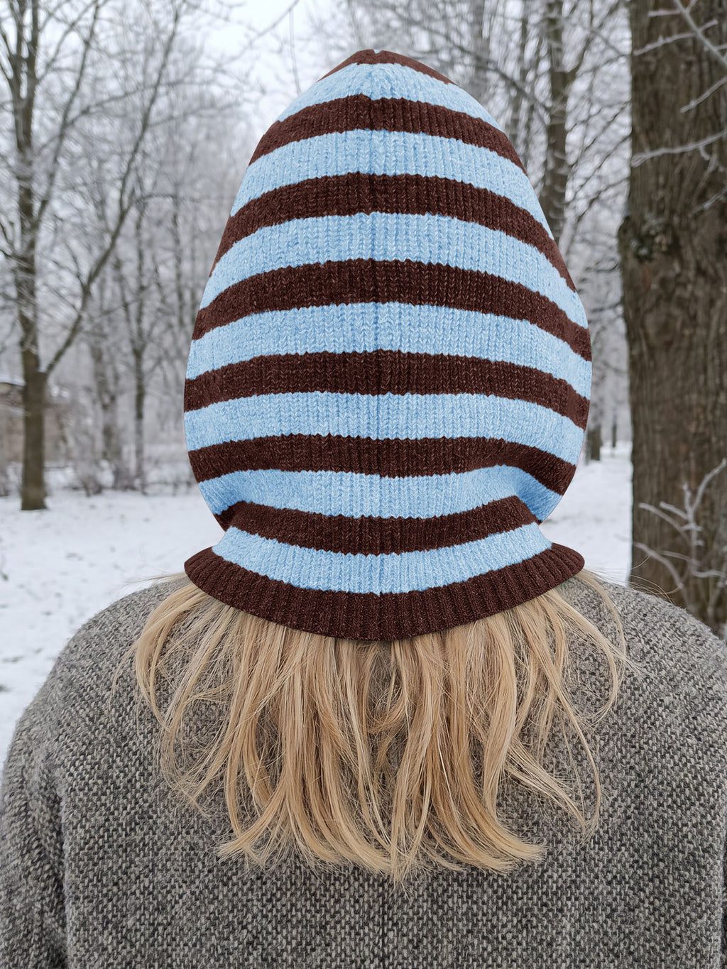 usvara Women Knit Balaclava Drawstring