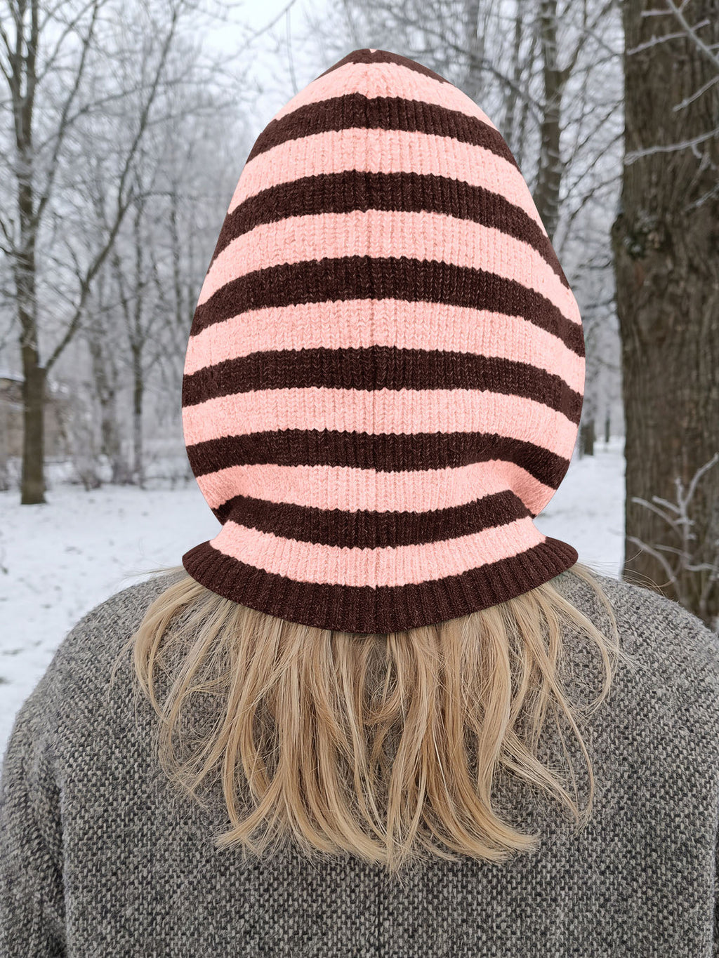 usvara Women Knit Balaclava Drawstring
