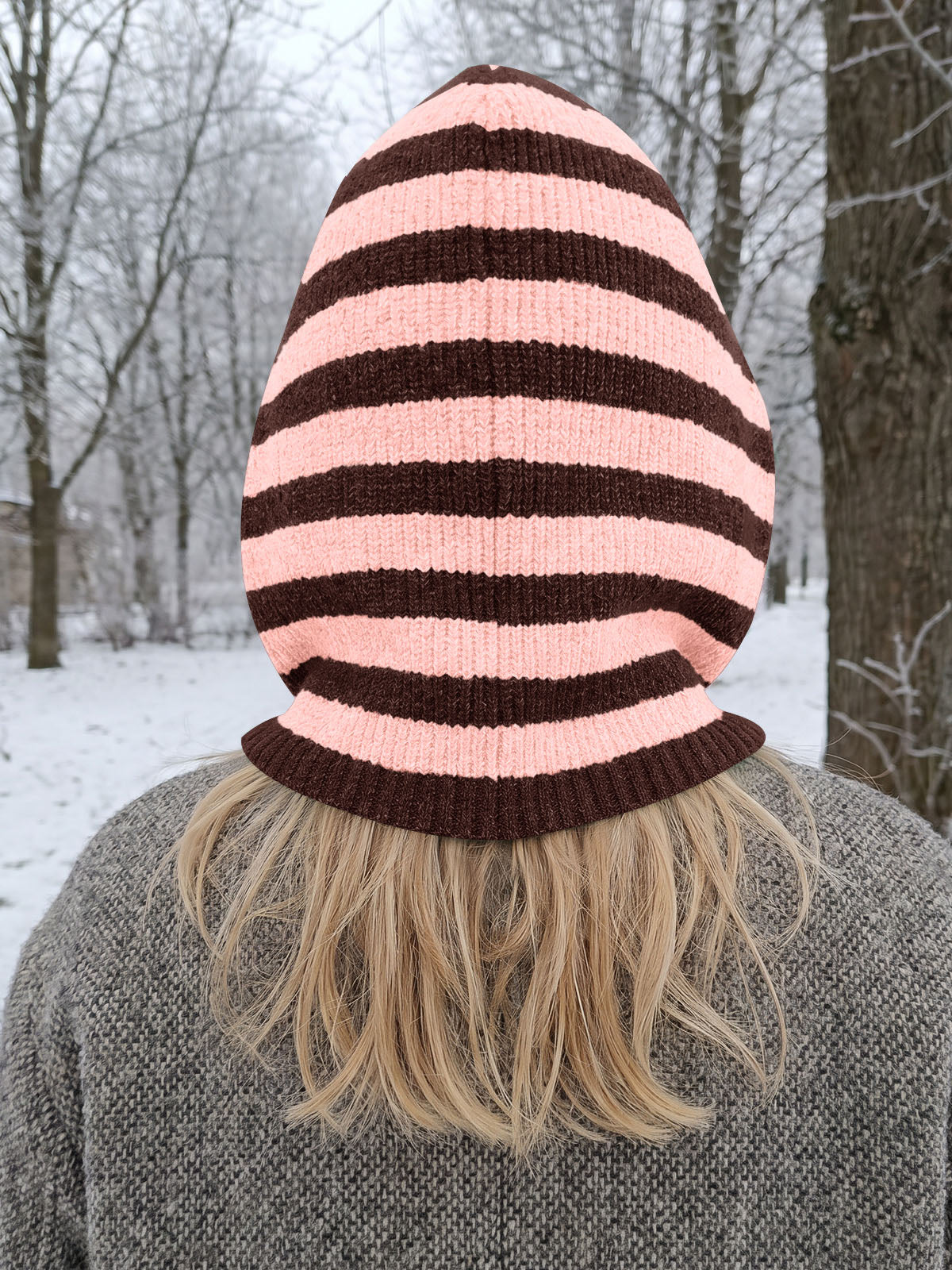usvara Women Knit Balaclava Drawstring
