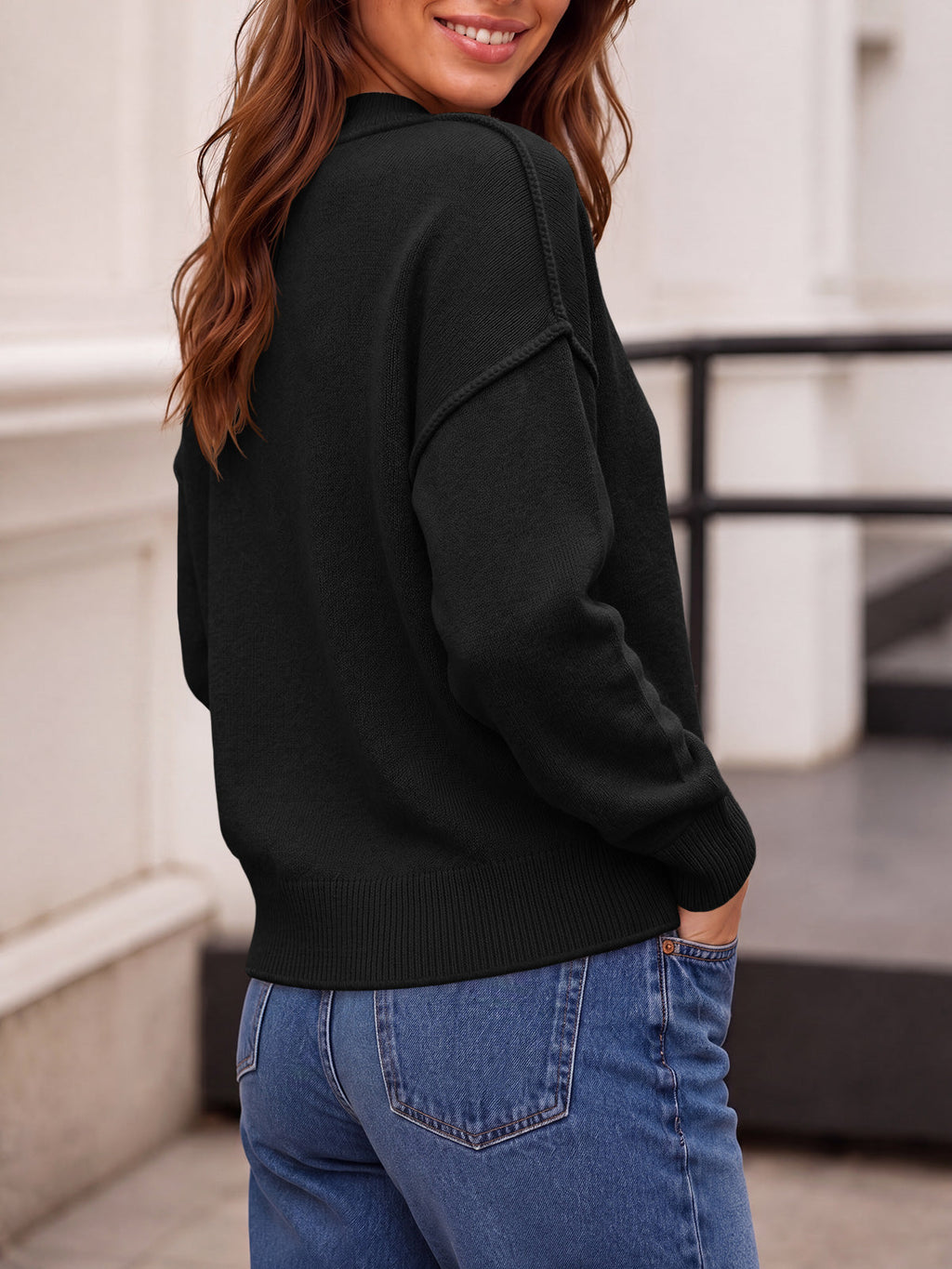 usvara Womens Cropped Knit Tops