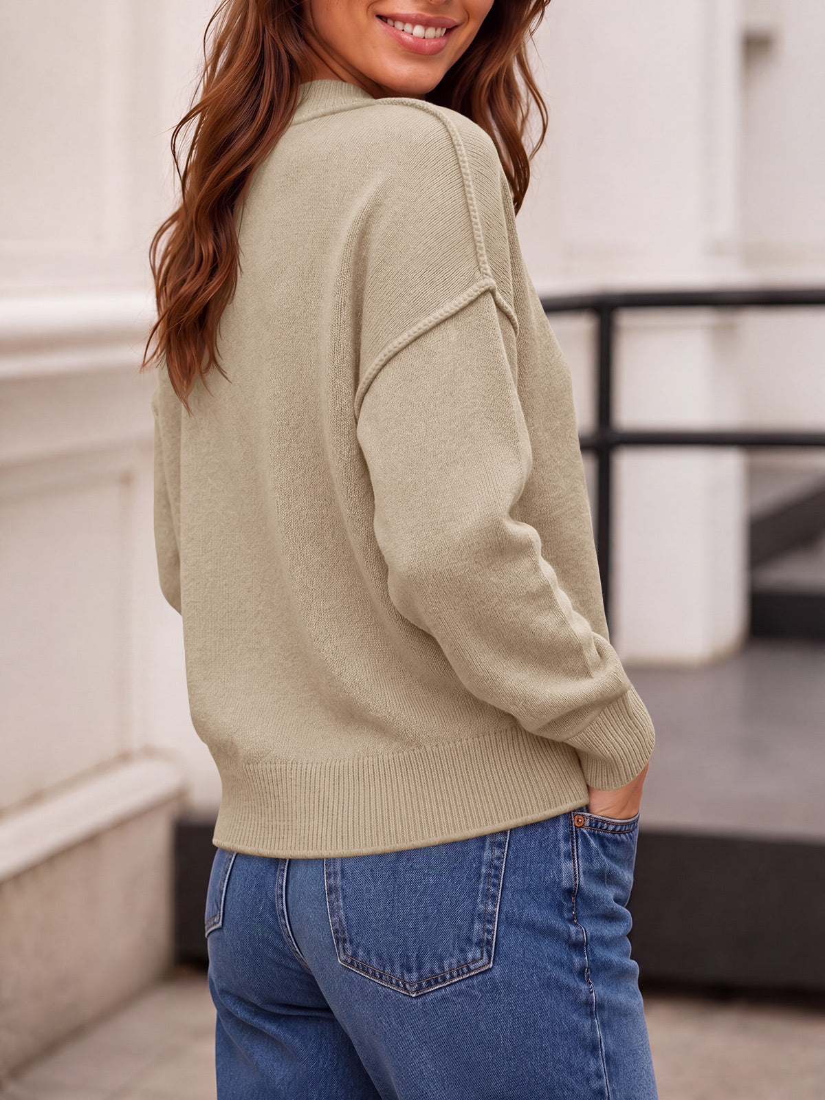 usvara Womens Cropped Knit Tops