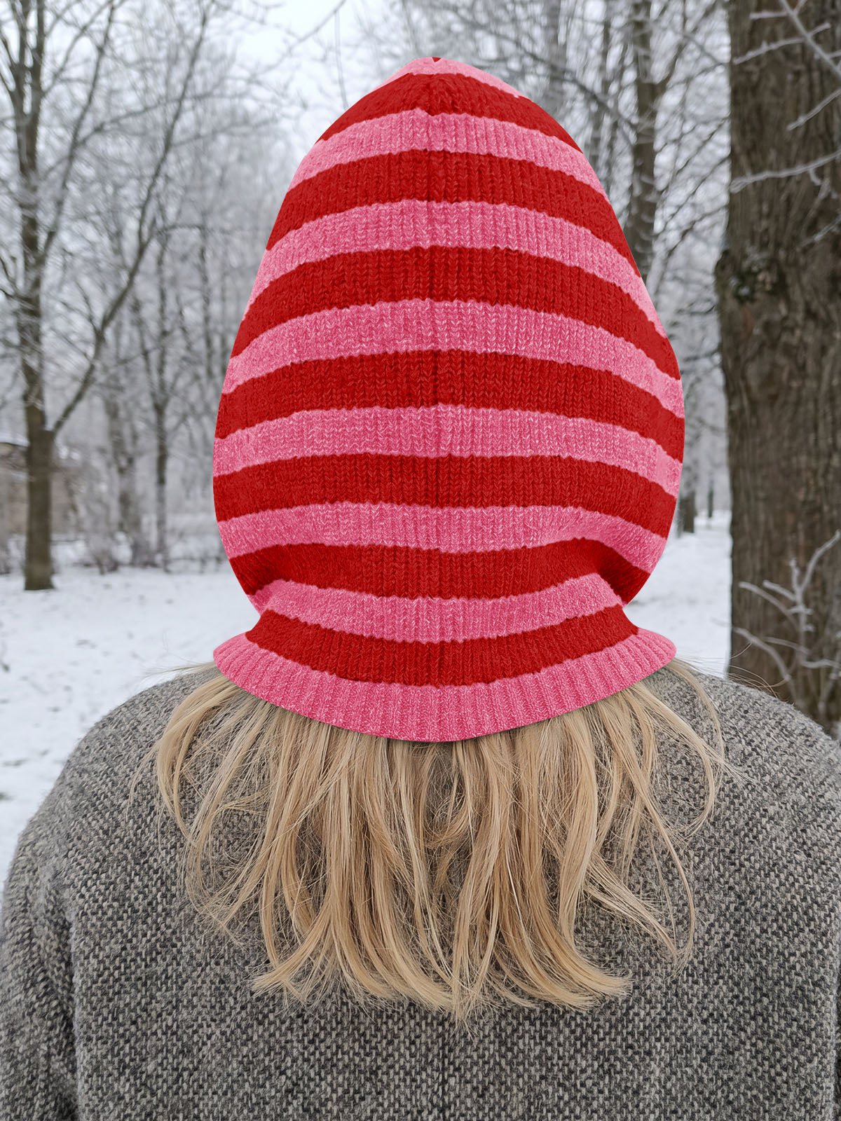 usvara Women Knit Balaclava Drawstring