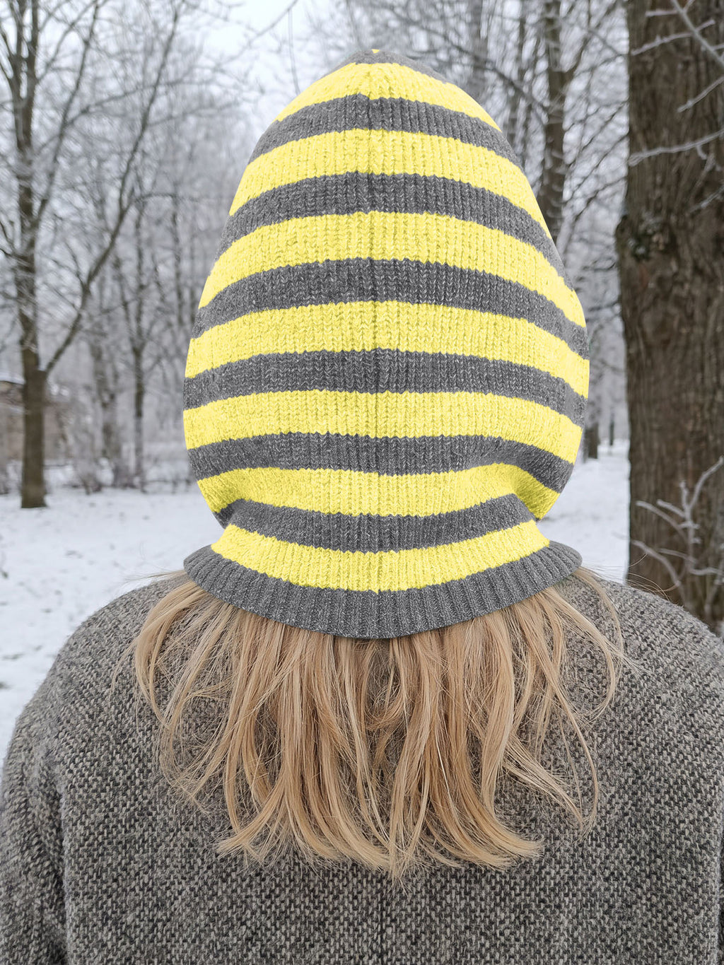 usvara Women Knit Balaclava Drawstring