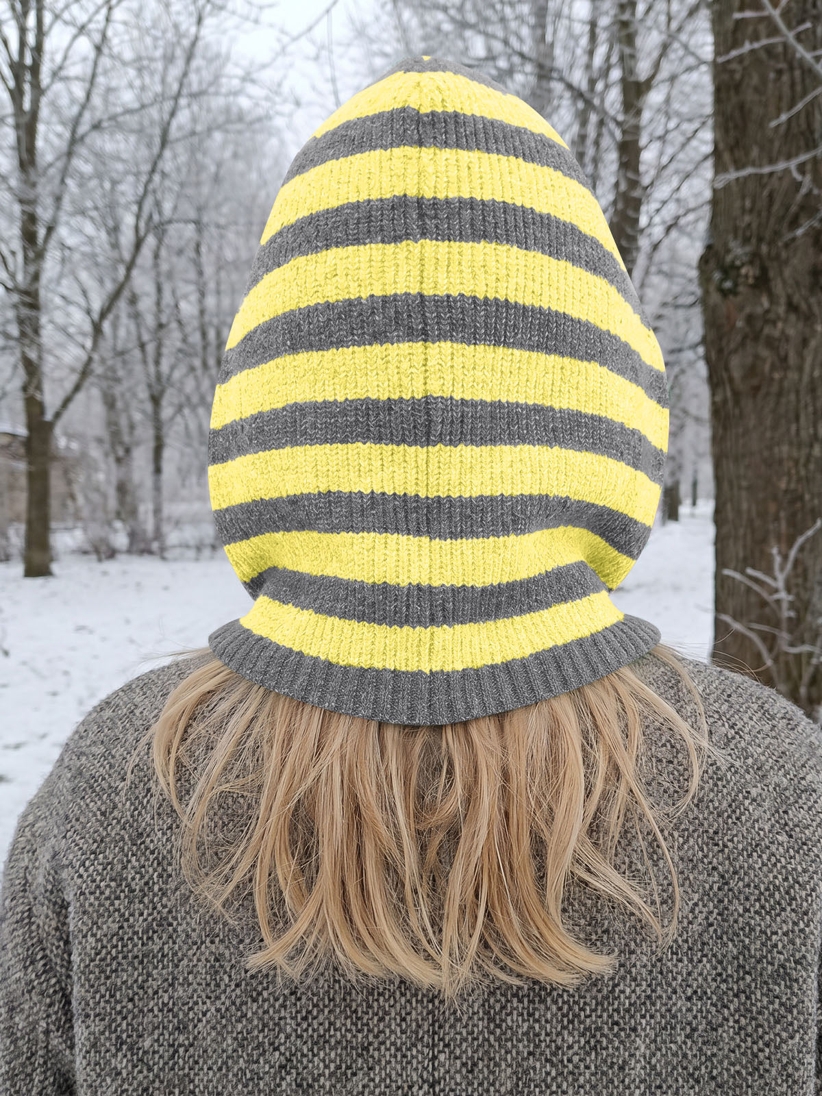 usvara Women Knit Balaclava Drawstring