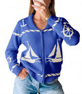 usvara Womens Zip Up Collared Sweater