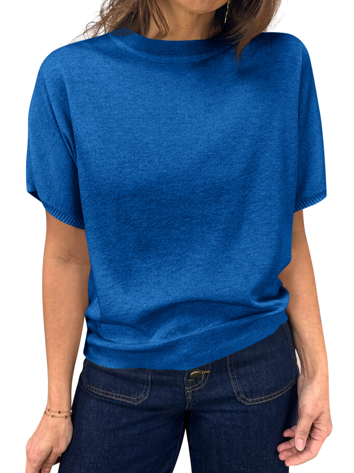 usvara Women's Crew Neck Knit Sweater
