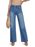 usvara Women High Waisted Denim Jeans