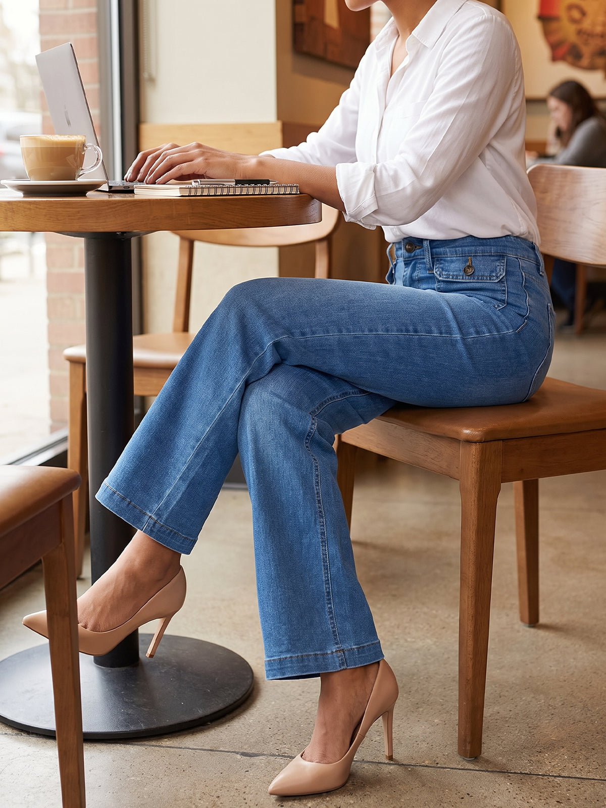 usvara Women High Waisted Denim Jeans
