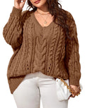 usvara Womens Plus Size Sweater