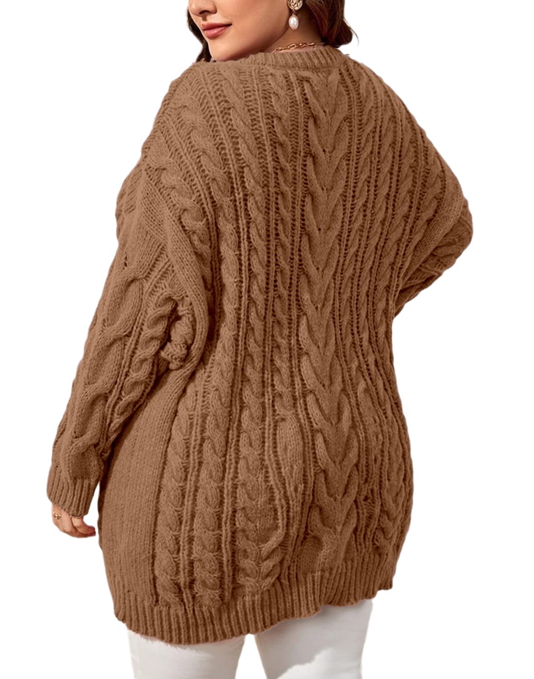 usvara Womens Plus Size Sweater