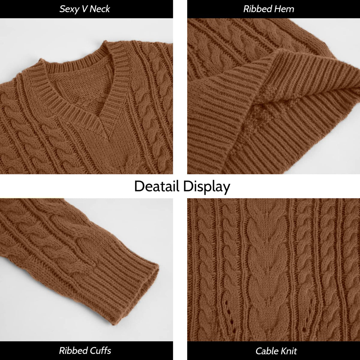usvara Womens Plus Size Sweater