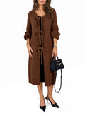 usvara Women Oversized Fall Long Cardigan