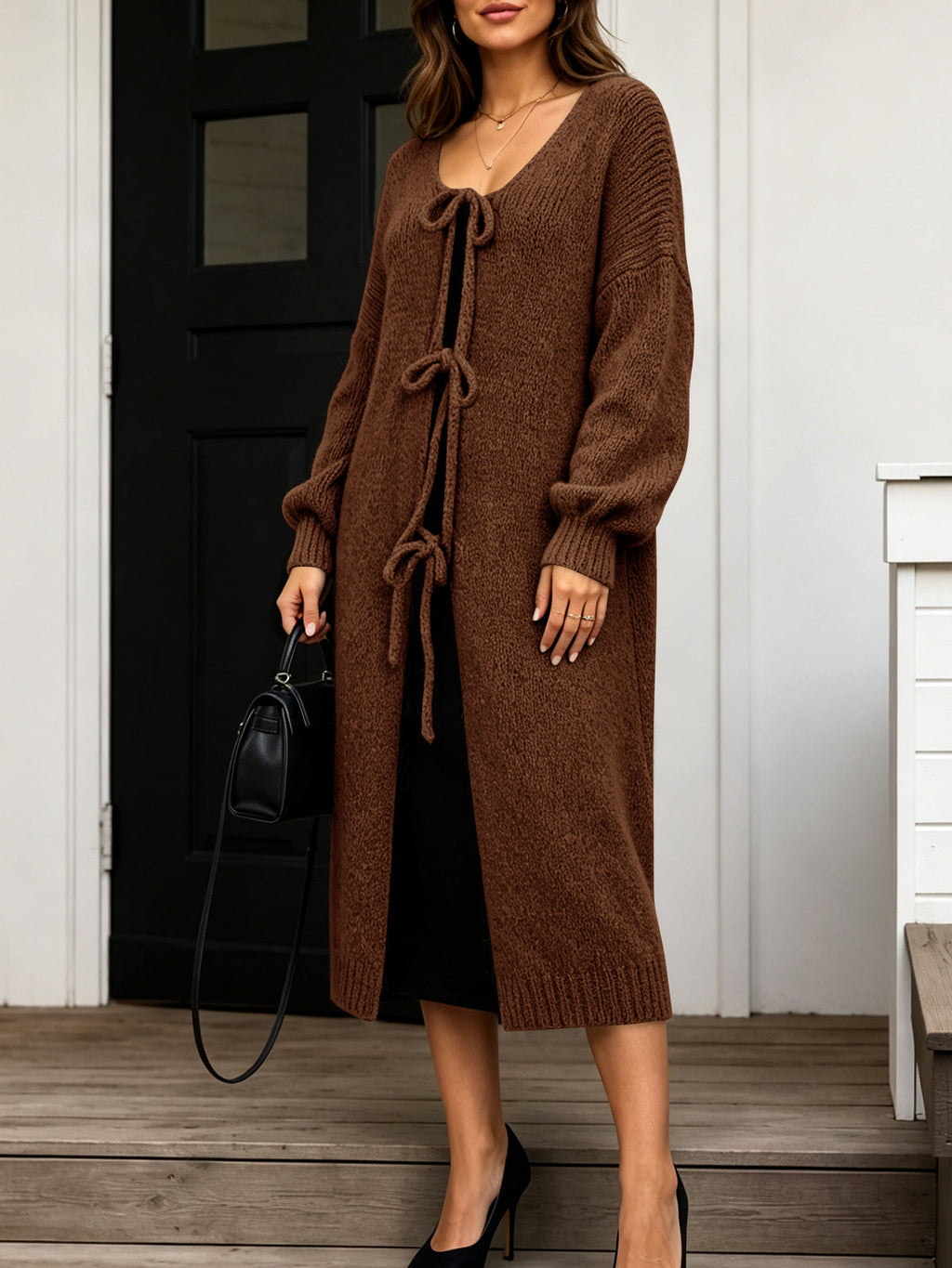 usvara Women Oversized Fall Long Cardigan