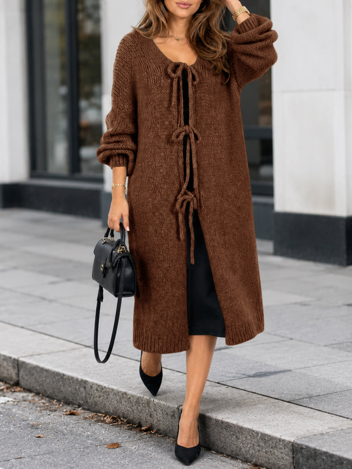 usvara Women Oversized Fall Long Cardigan