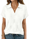 usvara Womens Cap Sleeve V Neck Shirt