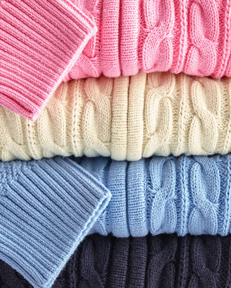 usvara Women Cable Knit Cardigan