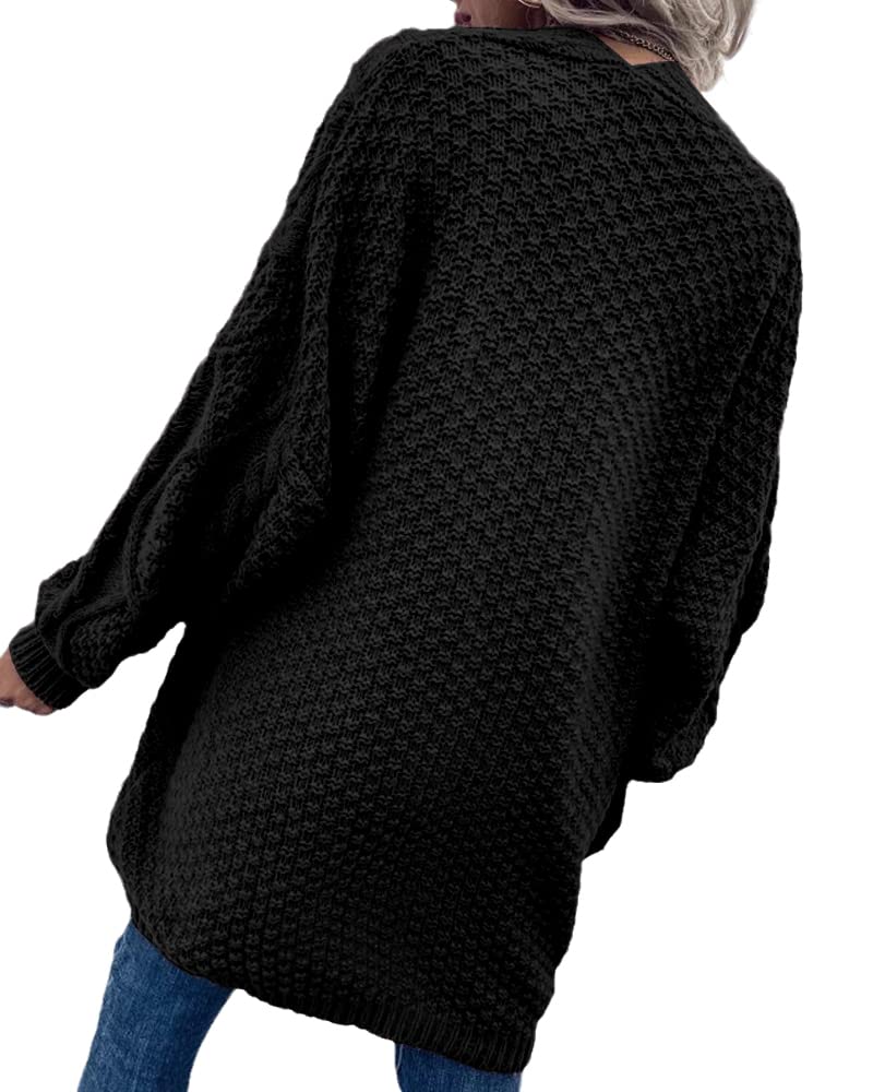 usvara Womens Chunky Cable Knit Cardigan