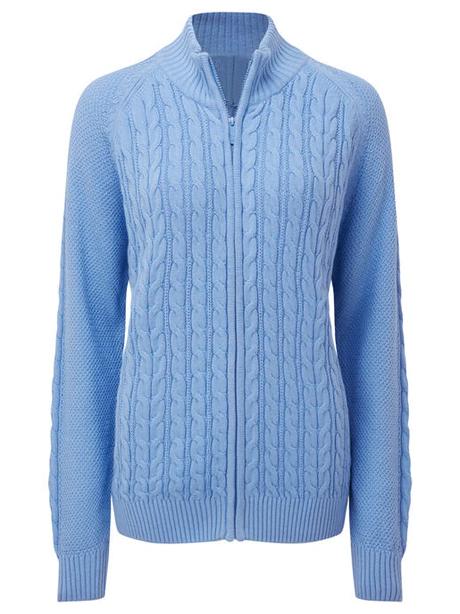 usvara Women Cable Knit Cardigan