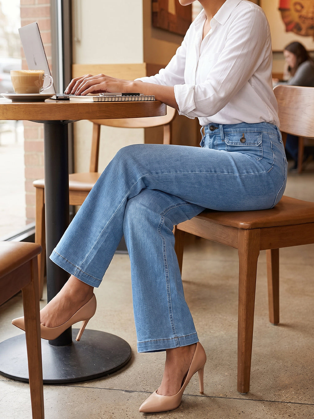usvara Women High Waisted Denim Jeans