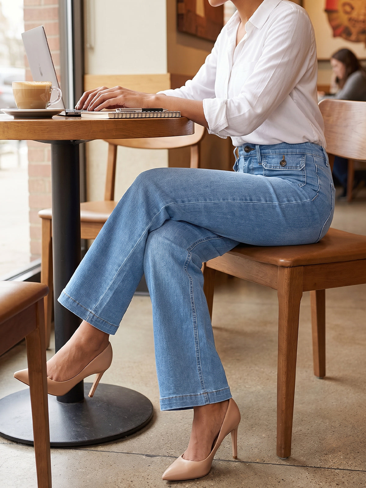 usvara Women High Waisted Denim Jeans