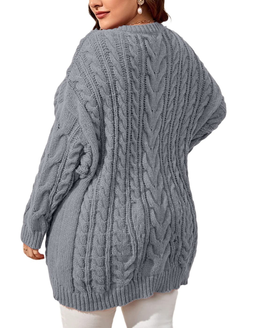 usvara Womens Plus Size Sweater