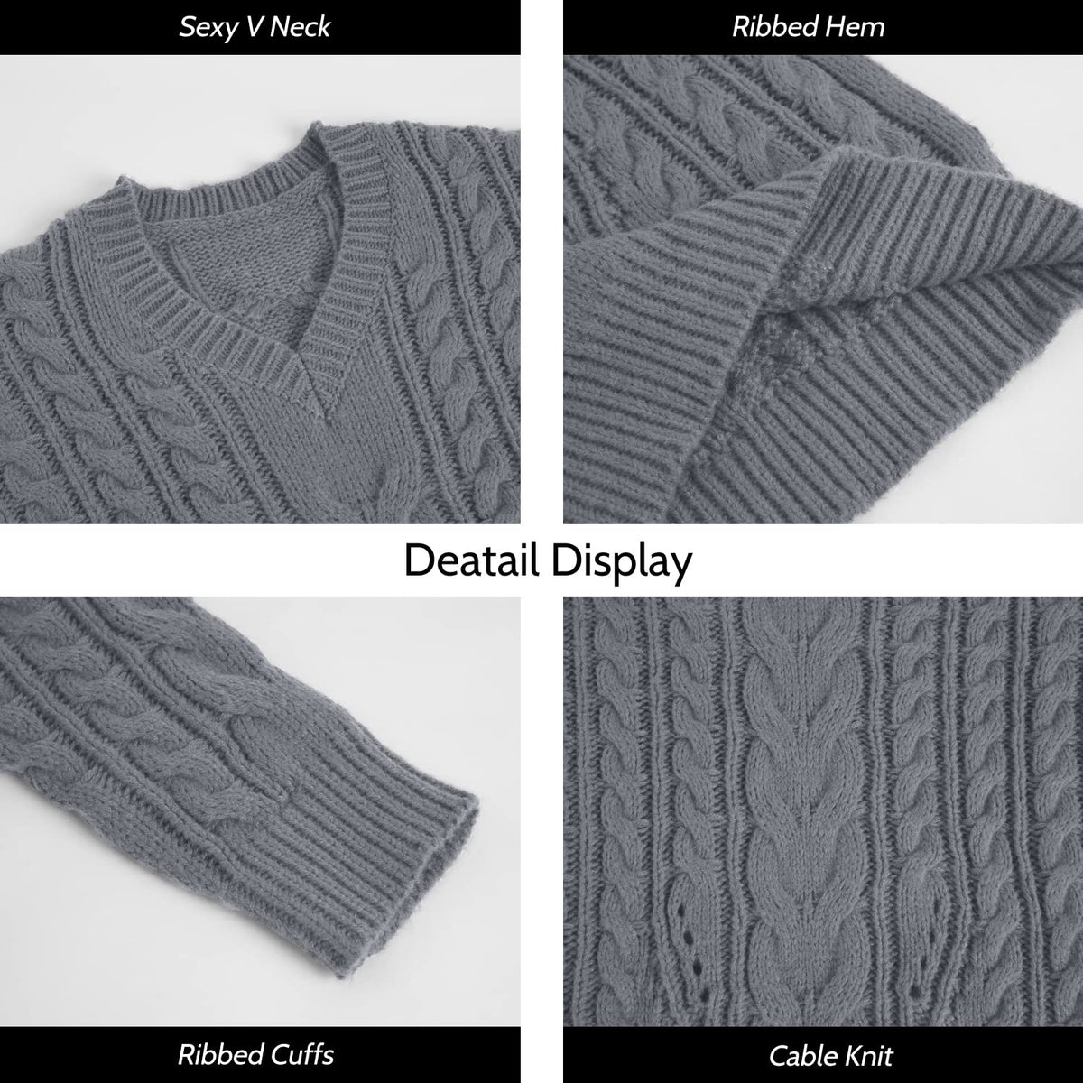 usvara Womens Plus Size Sweater