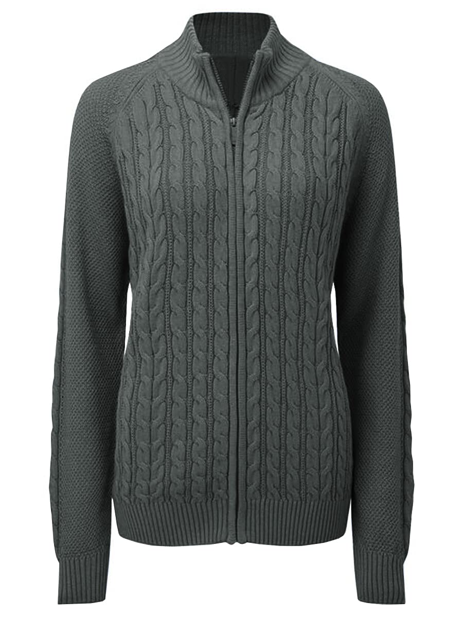 usvara Women Cable Knit Cardigan