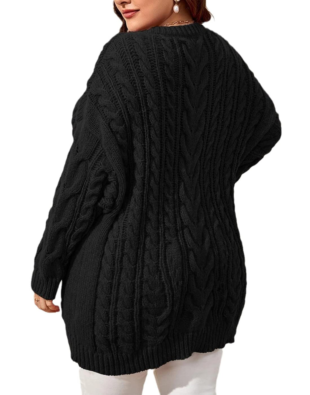 usvara Womens Plus Size Sweater