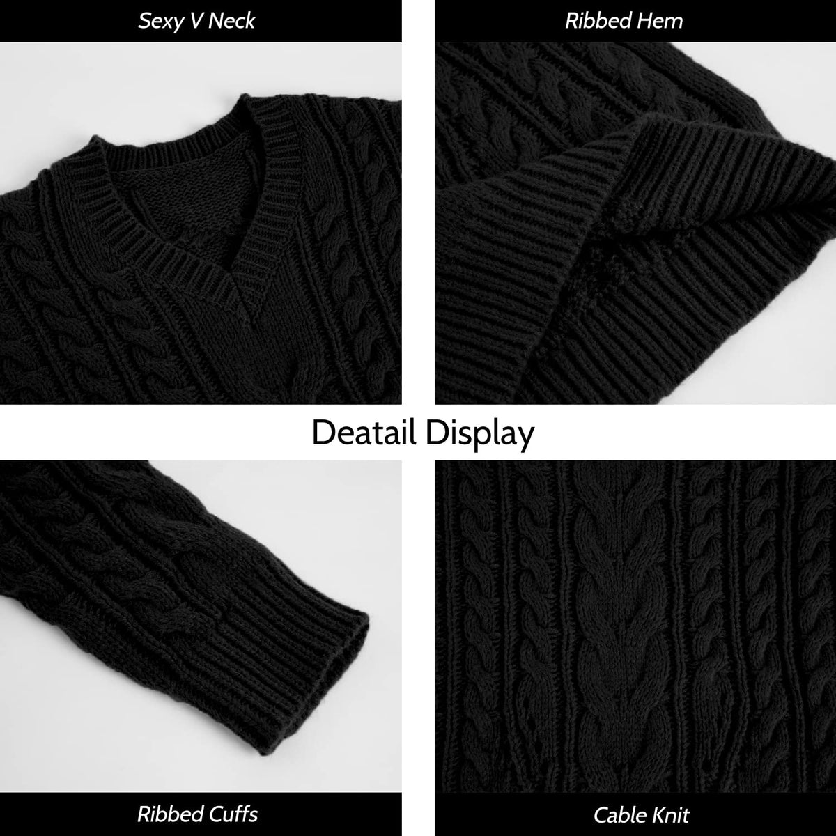 usvara Womens Plus Size Sweater