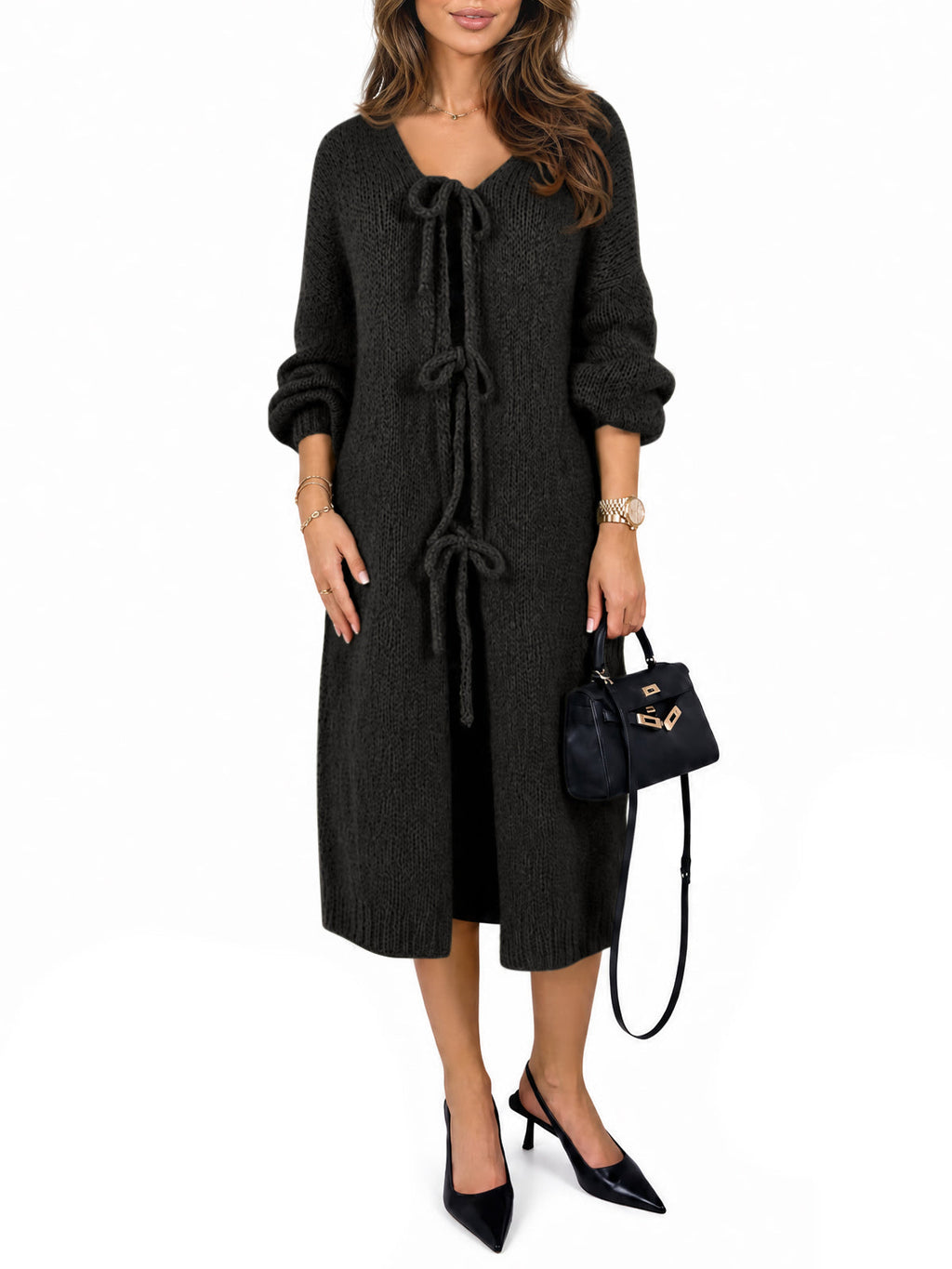 usvara Women Oversized Fall Long Cardigan