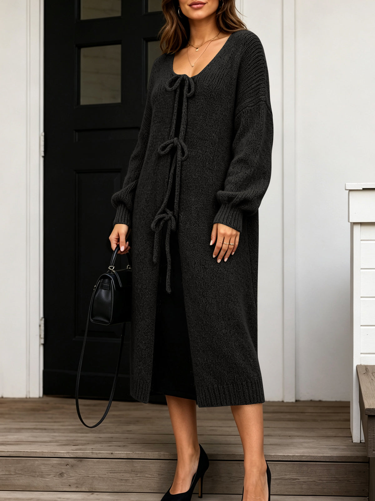 usvara Women Oversized Fall Long Cardigan