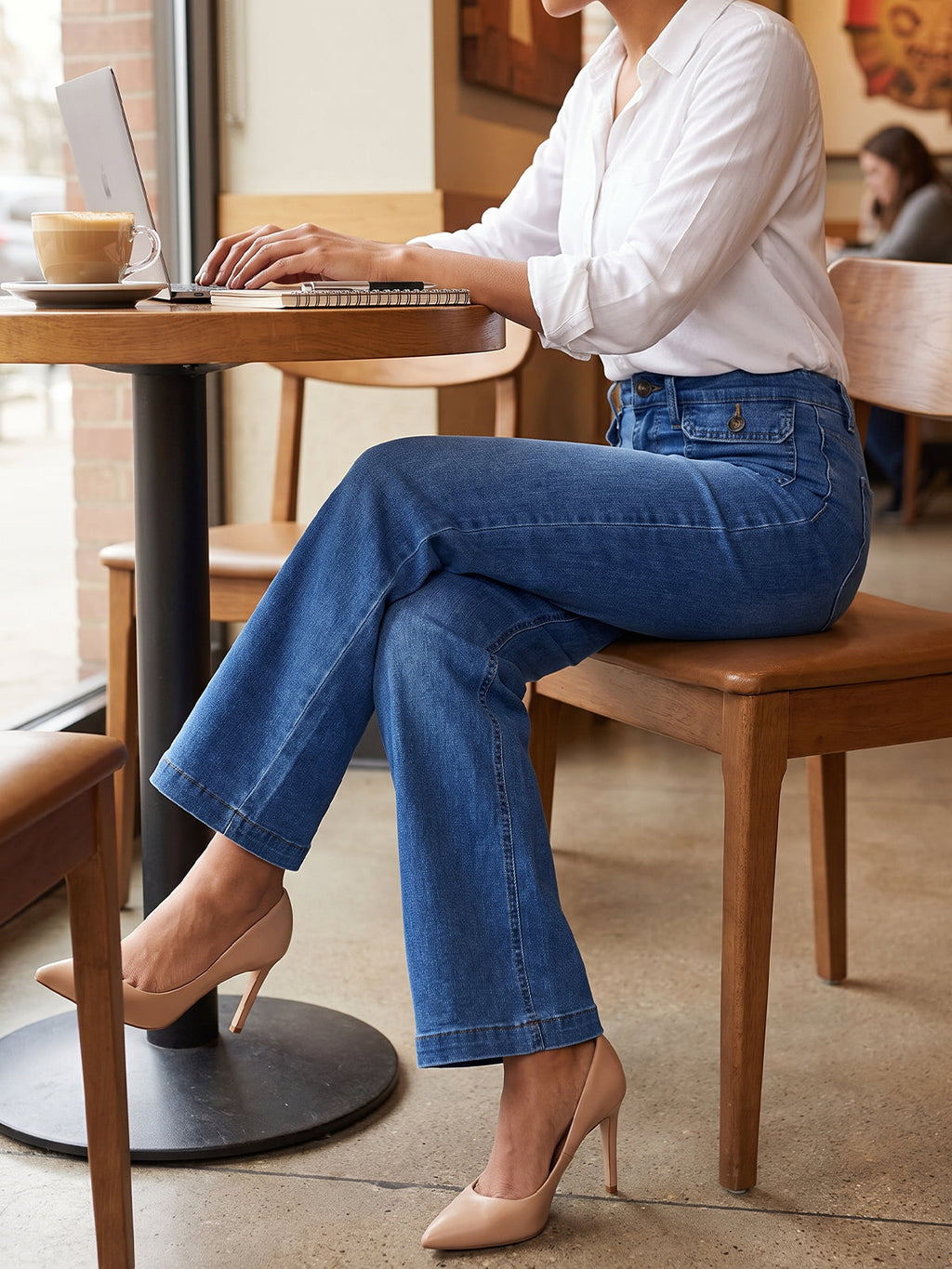 usvara Women High Waisted Denim Jeans