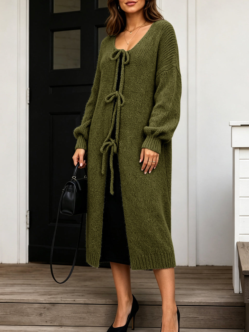 usvara Women Oversized Fall Long Cardigan