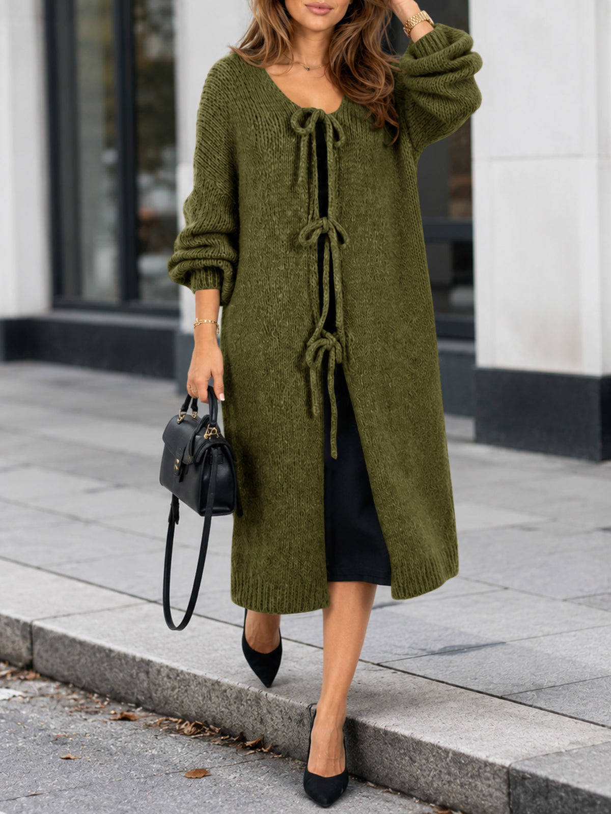 usvara Women Oversized Fall Long Cardigan