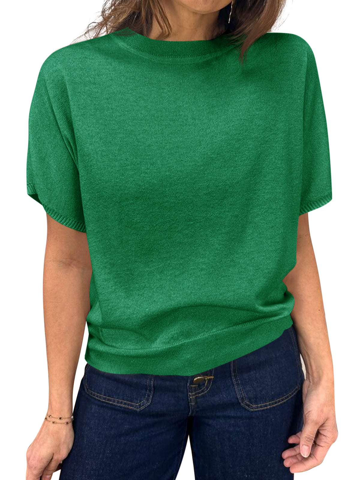 usvara Women's Crew Neck Knit Sweater