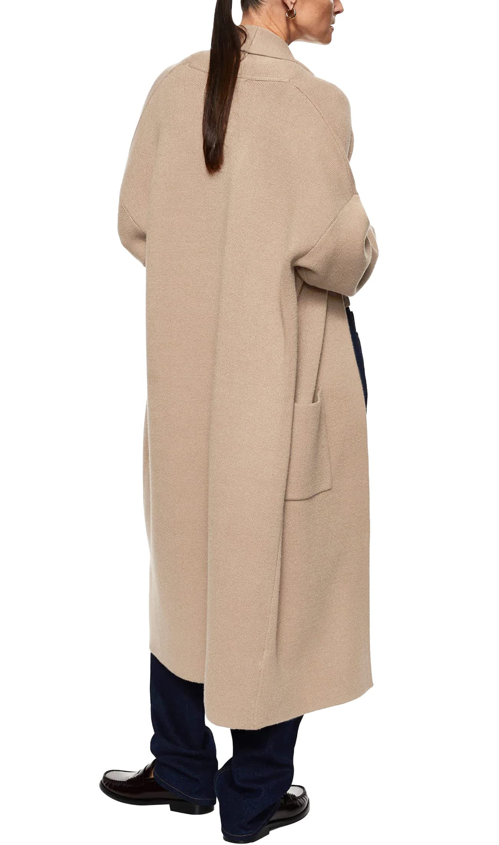 usvara Womens Oversized Open Front Cardigan