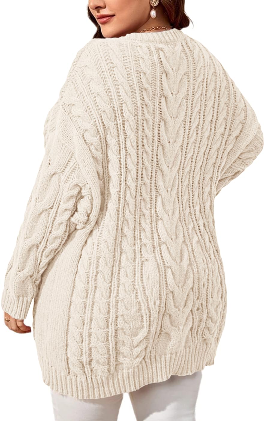 usvara Womens Plus Size Sweater