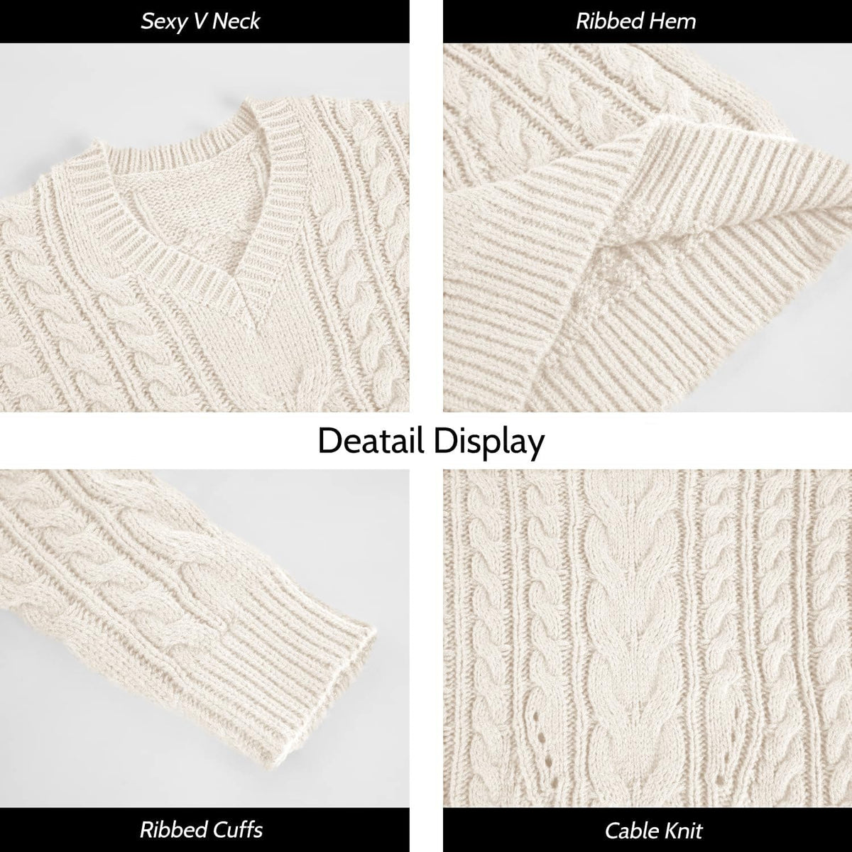 usvara Womens Plus Size Sweater