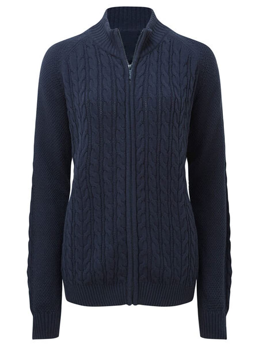 usvara Women Cable Knit Cardigan