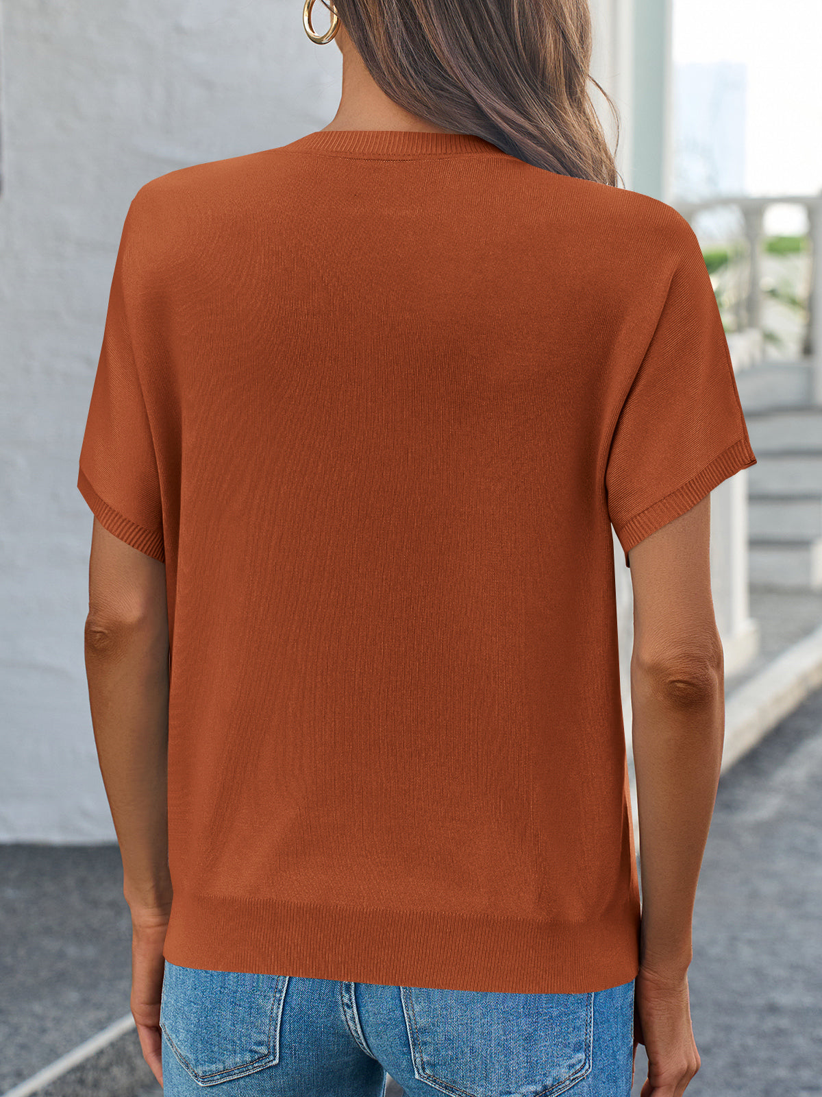 usvara Women's Crew Neck Knit Sweater