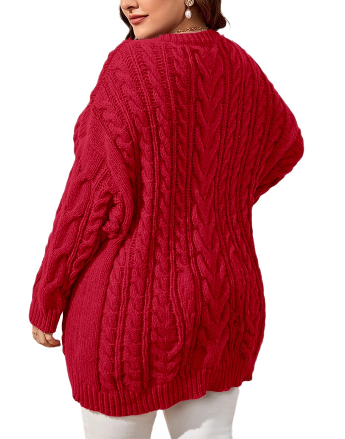 usvara Womens Plus Size Sweater